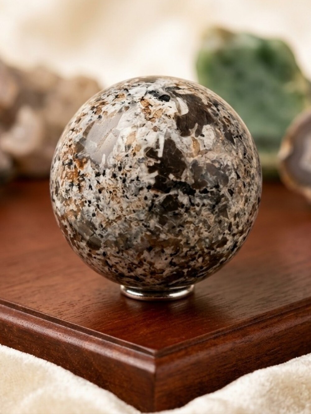 Polished Decorative Stone Sphere - Yooperlite Crystal